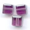 Swarovski 5601 Cube Bead Amethyst 6mm